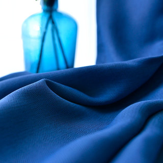 Blackout Zigzag Twill Rideau bleu marine 5