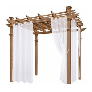 Laguna Outdoor Waterproof Rideau blanc Voile 2