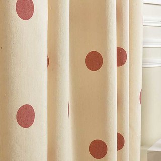 Polka rose Rideau d'impression Dot