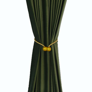 Rideau de velours vert olive Renaissance Premium 4
