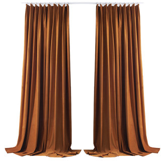 Scandinave Basketweave Texturé Caramel Terracotta Velvet Blackout Rideaux 8
