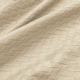 Rideaux occultants en velours beige crème texturé façon panier scandinave 3