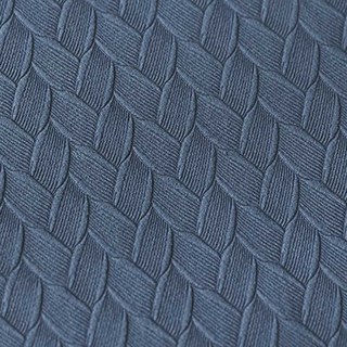 Scandinave Basketweave Texturé Haze Bleu Velvet Rideaux Noirs
