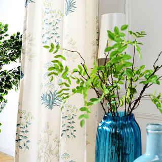 Springfield Turquoise et Green Print Rideaux Floraux 4