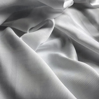 Grace Texturée Cendre Gris lourd Voile Rideau