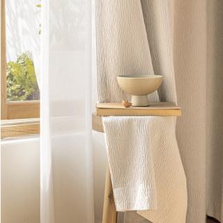 Rideau de Chenille broyé à la crème de luxe