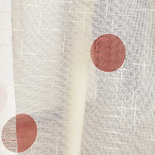 Pink Polka Dot Texturé Imprimer Voile Rideau 4