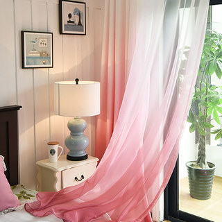 Candy Land Ombre Rose Voile Rideau