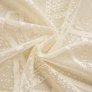 Triangles d'amour Côte d'Ivoire blanc géométrique Dentelle Net Rideau 5