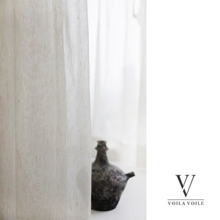 Linge de maison naturel Coton Blend Voile Rideau