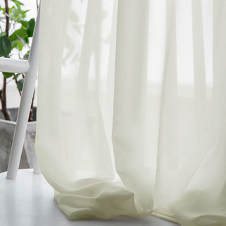 Pâte à frire douce Chiffon jaune Rideau voilé 2