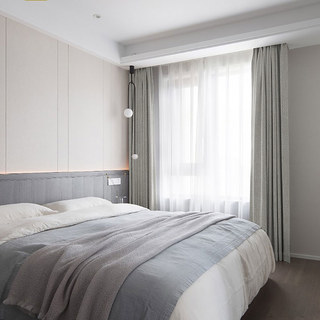 Exquis Matte Luxury Ash Light Grey Chenille Rideau 2