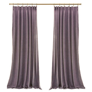 Exquise Matte Luxury Dusky Purple Lavande Rideau Chenille 3