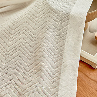 Miroir géométrique Chevron blanc d'ivoire japonais Rideau voilé 4