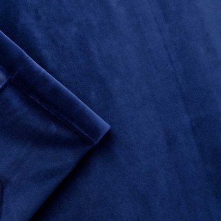Rideaux de velours bleu marine lustré 5