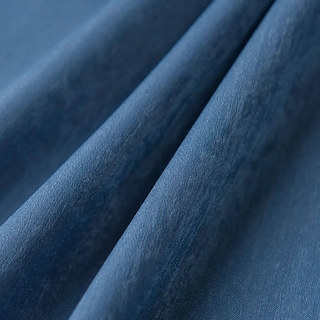 Touche satinée Rideau de voile bleu marine