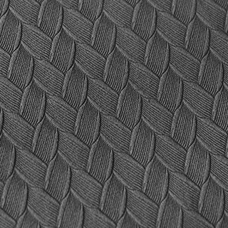 Scandinave Basketweave Texturé Charcoal Gris foncé Velours Blackout Rideaux