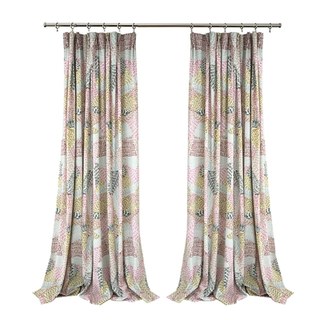 Dash de couleur vert rose rideau géométrique de velours 6