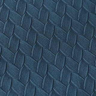 Scandinave Basketweave Textile Denim Bleu Velvet Rideaux Noirs