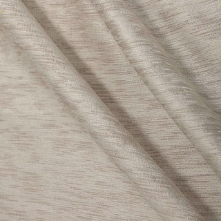 Subtil de la chute d'eau en soie Texturé rayé Shimmering Ivory Off Rideau blanc 2