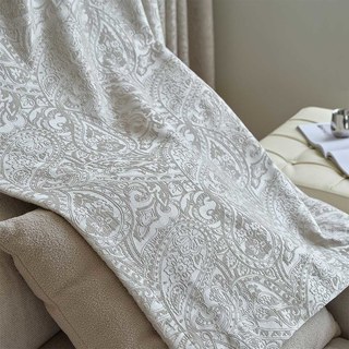Enchantant Paisley Luxe Jacquard Crème Rideau Occultant 2