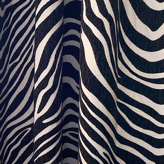 Rideau noir et blanc Jacquard Chenille 3