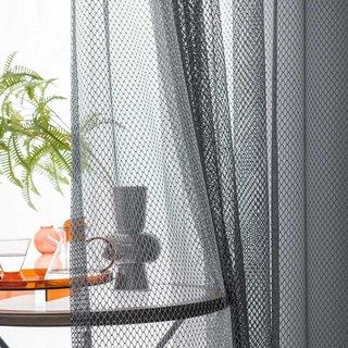 Grille diamantée Rideau de filet gris foncé
