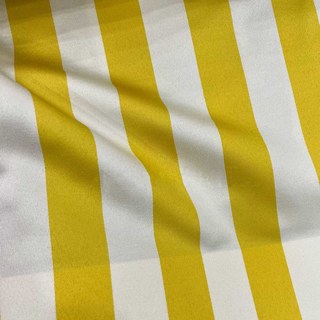 Rideau à rayures jaune foncé et blanc