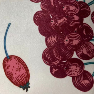 Berry Bliss Rouge et crème Velvet Rideaux Floraux 7