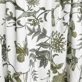 Rideaux en velours floral Butterfly and Bloom Sauge Vert Olive 2