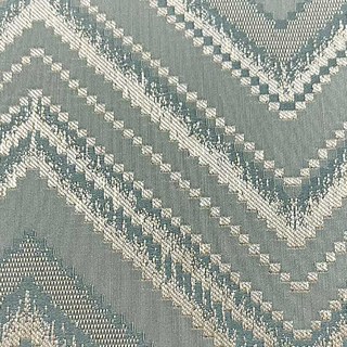 Chic Chevron Art Deco Duck Egg Blue Glitter Rideaux 5