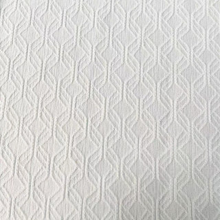 Diamond Patchwork Géométrique Chenille Crème Blanc Cassé Rideau 4