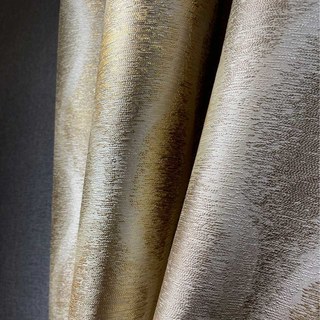 Ripples d'or Luxury Jacquard Rideaux à noircissement géométrique 2