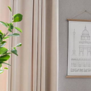 Rideaux de velours à la crème lustrée 3