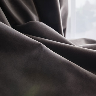 Rideau de velours gris Taupe Lustreux 4