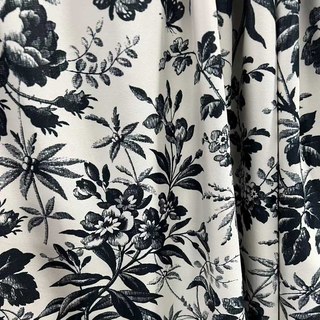 Nuit d'été Rideaux de velours noir et blanc 6