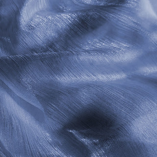 Rideaux de voile bleu rayé de Paris Cascade