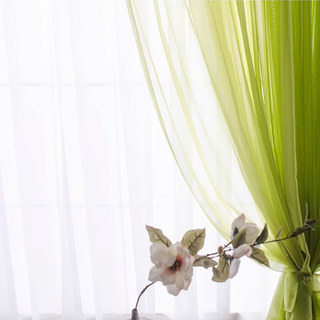 Smarties Lime Green Soft Sheer Voile Rideau 1