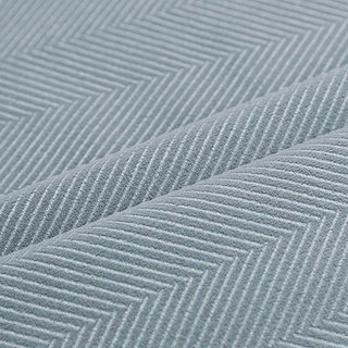 Sunnyvale Herringbone Haze Bleu Velours texturé Rideau noir