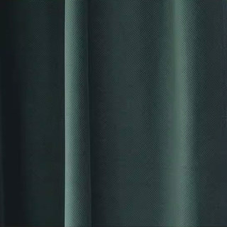 Sunnyvale Herringbone Texturé Vert foncé Velours Blackout Rideaux 3