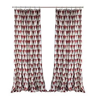 Tulip Fever Crimson Rideau rouge de velours floral 4