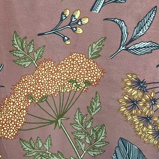 Fleurs sauvages Whispers Brun Velvet Rideaux Floraux 7