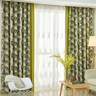 Leafy Whispers Lin Style Green Palm Floral Rideau 3