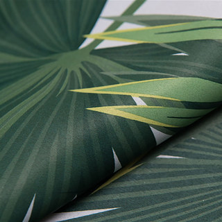 Paradise Palms Feuilles tropicales Rideau noir vert 2