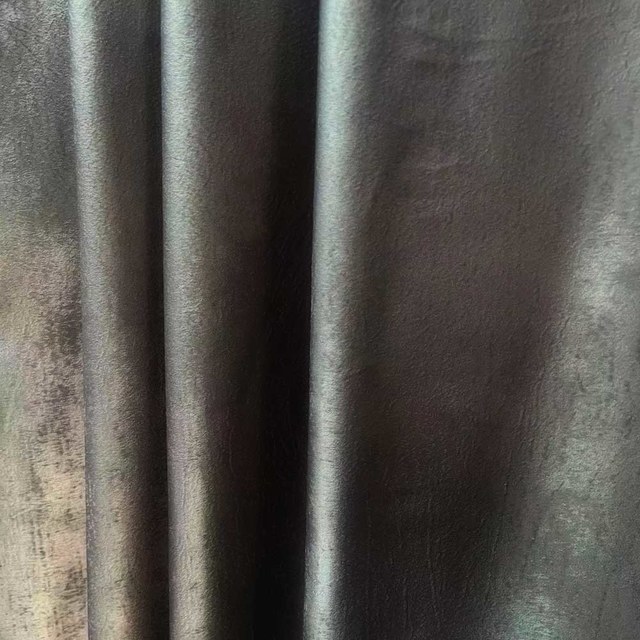 Touche satinée Gris foncé Rideau voilé 1