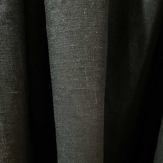 Shabby Chic Noir 100% Lin Rideaux 4