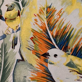 Vibrant Vista Tropical Feuilles et Oiseaux Rideau Multicolore 10