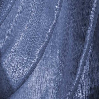 Rideaux de voile bleu rayé de Paris Cascade 2