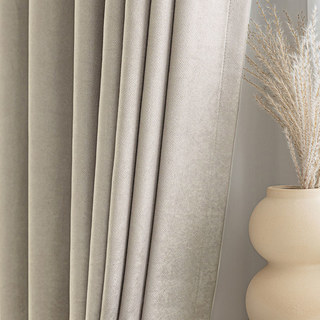 Smart Space Double côté Beige crème Végétalien Rideaux de suède