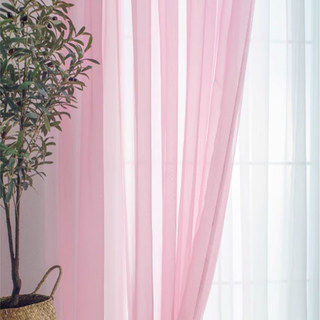 Smarties Rose rose doux Sheer Voile Rideau